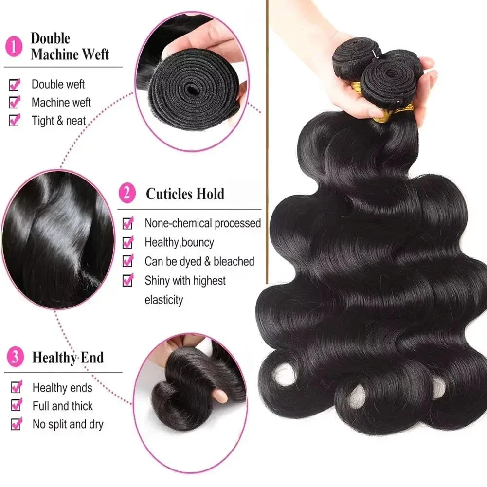 Brazilian Raw Human Hair Wigs