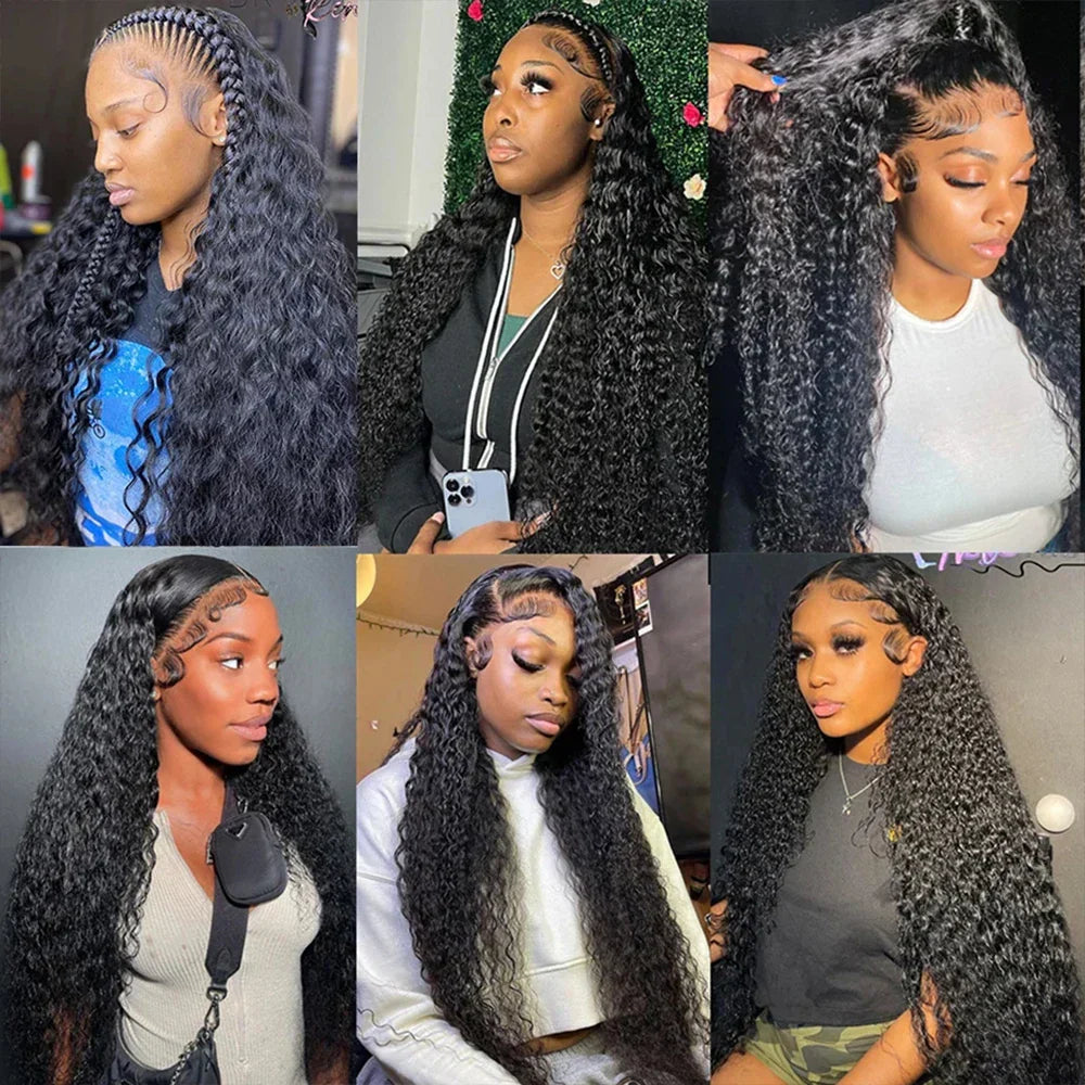 Deep Wave Hd Lace Frontal Human Hair Wig