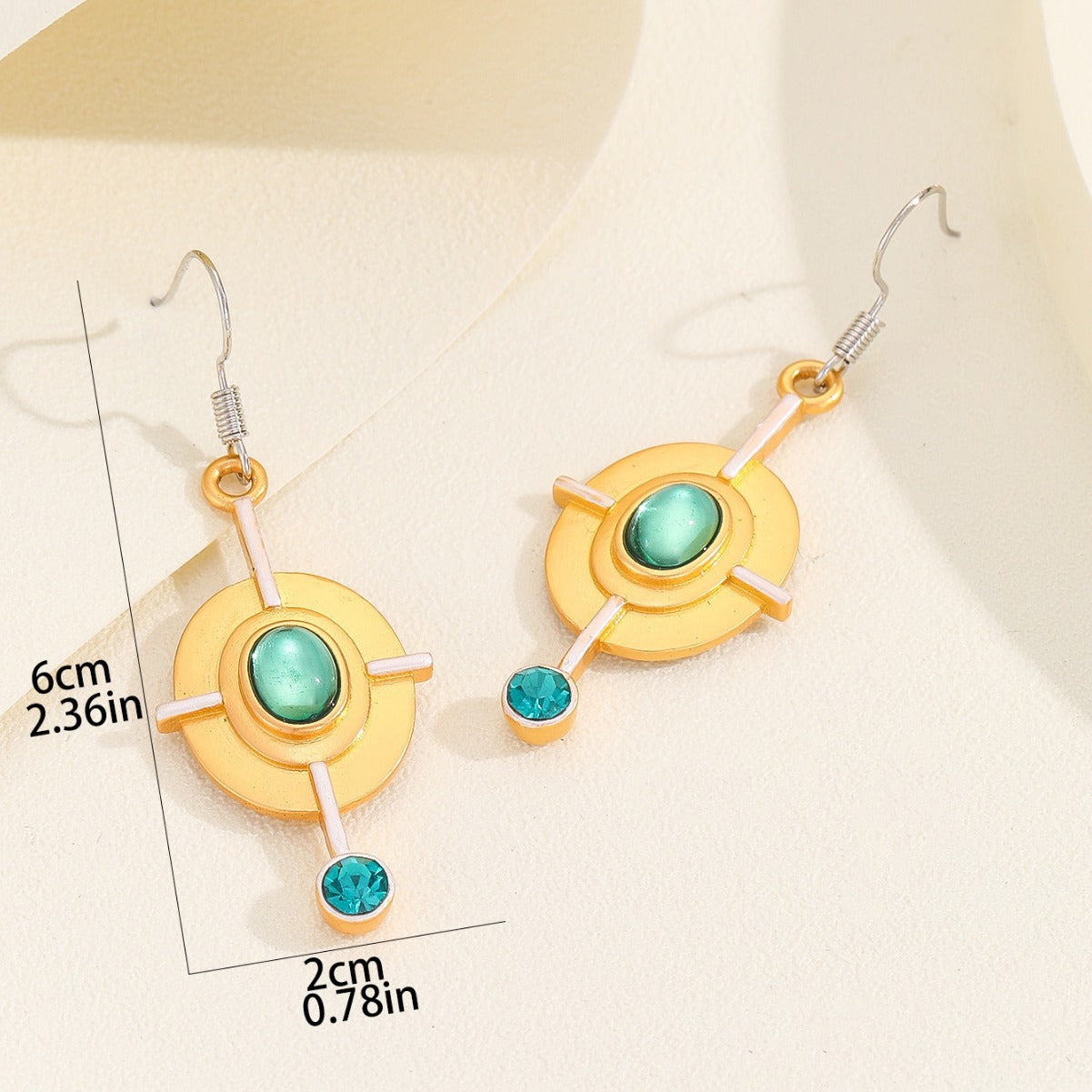 Retro Oval Earrings
