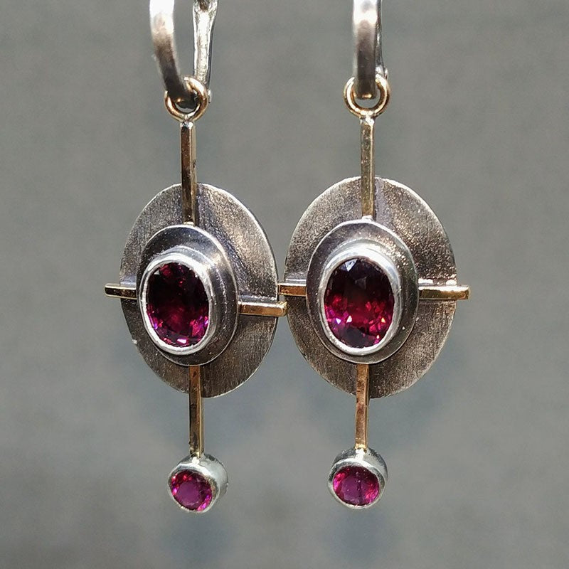 Retro Oval Earrings